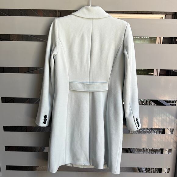 White House Black Market Baby Blue Peacoat Size S - Picture 3 of 9